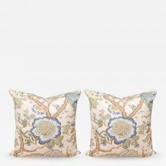 Manuel Canovas Cream Floral Pillows