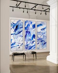 Manuela Karin Knaut Highline set of four paintings  - 4218344