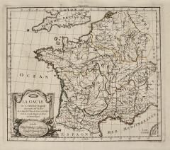 Map of France circa 1750 - 3401609