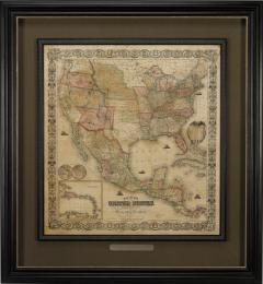 Map of the United States with its Territories also Mexico and the West Indies - 4132105
