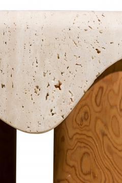 Marble Balloon Contemporary Middle Eastern Melt Side Table - 4613095
