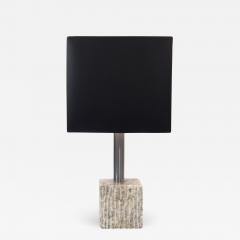 Marble Chrome Modernist Table Lamp - 1972826