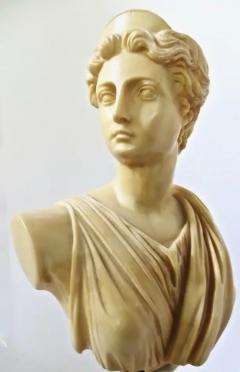 Marble Simulated Bust of Artemis Greece circa 1950s - 3158341