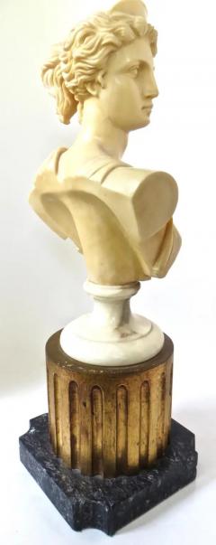 Marble Simulated Bust of Artemis Greece circa 1950s - 3158355