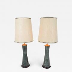 Marble Table Lamps in Teal - 1295845