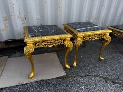 Marble Top Giltwood Queen Anne Style Coffee Table - 4489143