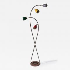 Marble and Aluminum Italian Floor Lamp - 3667403