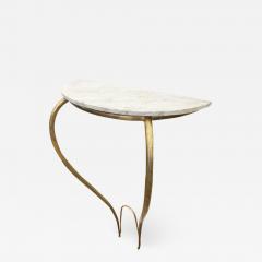Marble and Brass Console Italy 1950s - 770201