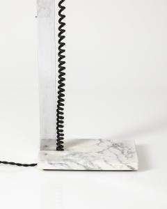 Marble and Chromed Steel Table Lamp - 3743624