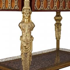 Marble mahogany and ormolu Louis XVI style centre table - 2631743