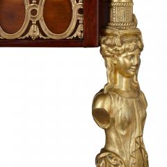 Marble mahogany and ormolu Louis XVI style centre table - 2631744