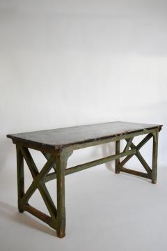 Marble trompe loeil console table 1920s  - 4695792
