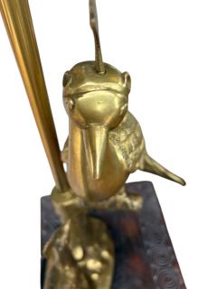 Marbro Brass Peacock Table Lamp 1950 - 4822454