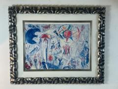 Marc Chagall FINE COLOR PRINT OF MARC CHAGALL IN SILVER MODERNIST FRAME - 2047738