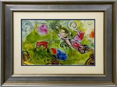 Marc Chagall Marc Chagall Romeo Juliet Original Lithograph Signed Framed 1975 - 3952242