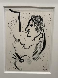 Marc Chagall Peintre de profil Marc Chagall 1887 1985  - 4511385