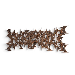 Marc Creates Marc Creates Mid Century Brutalist Metal Wall Sculpture - 4713956