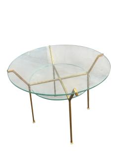 Marc Du Plantier 1940s Gilt Wrought iron side tables attributed to Marc Duplantier - 4502156