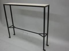 Marc Du Plantier 2 French Midcentury Modern Neoclassical Consoles in the Style of Marc Duplantier - 4111406