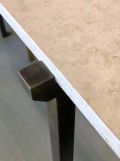 Marc Du Plantier 2 French Modern Neoclassical Bronzed Wrought Iron Console Marc Duplantier Style - 1723177