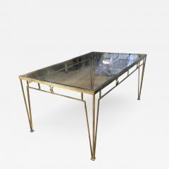 Marc Du Plantier Marc Duplantier Gold Leaf Wrought Iron Dining Table - 619011