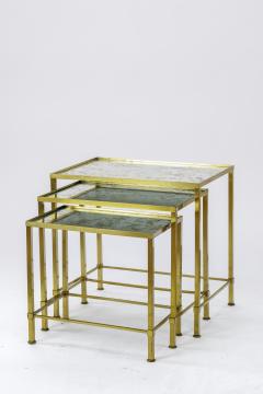 Marc Du Plantier Marc du Plantier gold bronze nesting tables - 829120