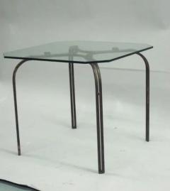 Marc Du Plantier Pair of French Brass Side Tables Attributed to Marc Duplantier - 4103013