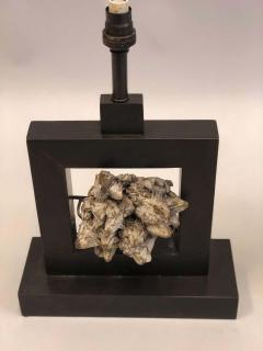 Marc Du Plantier Pair of French Bronze Rock Crystal Mineral Geode Table Lamps Marc Du Plantier - 1660232