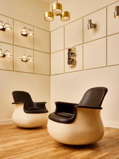 Marc Held Marc Held Pair of Culbuto Armchairs - 4795840