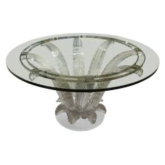 Marc Lalique Marc Lalique Cactus Table in Clear Crystal 1985 signed  - 1036509