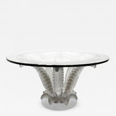 Marc Lalique Marc Lalique Cactus Table in Clear Crystal 1985 signed  - 1037389