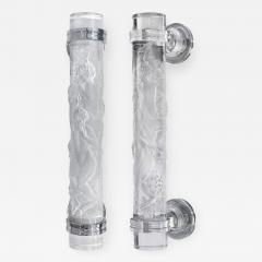 Marc Lalique Pair of Large Door Faunes Door Handles by Lalique - 199266