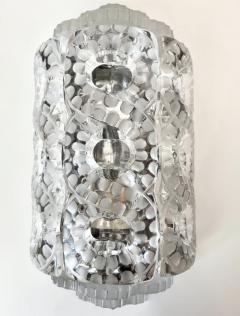 Marc Lalique Pair of Marc Lalique S ville Crystal Wall Sconces Designed 1947 - 4476707