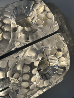 Marc Lalique Pair of Marc Lalique S ville Crystal Wall Sconces Designed 1947 - 4476708