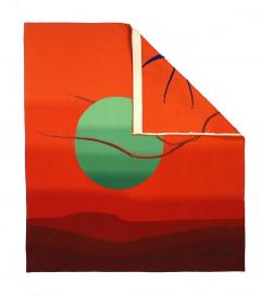 Marc Petit Fine Mid Century French Tapestry designed by Marc Petit 4 1 x 4 7  - 4241591