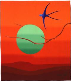 Marc Petit Fine Mid Century French Tapestry designed by Marc Petit 4 1 x 4 7  - 4247585