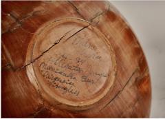 Marc Wroe Turned Turquoise Inlaid Wood Vessel II - 4244842