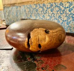 Marc Wroe Turned Turquoise Inlaid Wood Vessel III - 4244856