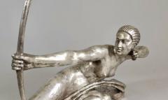 Marcel Andre Bouraine Art Deco Bronze Sculpture by Bouraine of Amazon Queen Penthesilea - 3827560
