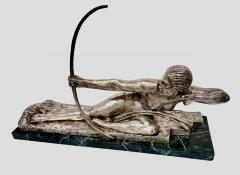Marcel Andre Bouraine Art Deco Bronze Sculpture by Bouraine of Amazon Queen Penthesilea - 3827625