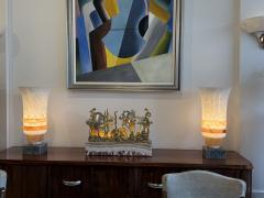 Marcel Andre Bouraine Marcel Bouraine Turbot Illuminated Sculpture Art Deco Underwater Scene - 4747288