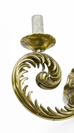 Marcel Asselbur Marcel Asselbur pair of refined solid gold bronze sconces - 865136