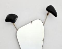 Marcel Asselbur WALL MOUNTED COAT RACK WITH MIRROR BY GEORGES JOUVE FOR MARCEL ASSELBUR - 1581183