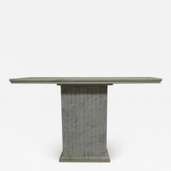 Marcel Breuer 2 Italian Mid Century Modern Carrara Marble Consoles Sofa Tables Marcel Breuer - 1791369