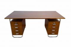 Marcel Breuer Bauhaus Desk by M cke Melder Steeltubes and Oak Veneer Czech circa 1940 - 2542040