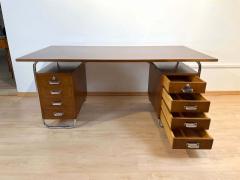 Marcel Breuer Bauhaus Desk by M cke Melder Steeltubes and Oak Veneer Czech circa 1940 - 2542048