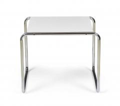 Marcel Breuer Marcel Breuer for Gavina Knoll International Mid Century White Mica Laccio End - 4669433