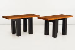 Marcel Breuer Pair of After Marcel Breuer Console Tables Stillman Collection 1970c - 4375924