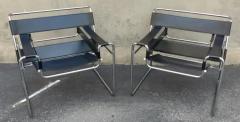 Marcel Breuer Pair of Signed Marcel Breuer Wassily Lounge Chairs Stendig Made in Finland 1970s - 3165458