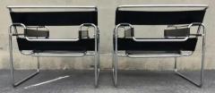 Marcel Breuer Pair of Signed Marcel Breuer Wassily Lounge Chairs Stendig Made in Finland 1970s - 3165475